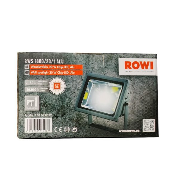 Rowi Chip LED 20W  Außen und Wand Strahler
